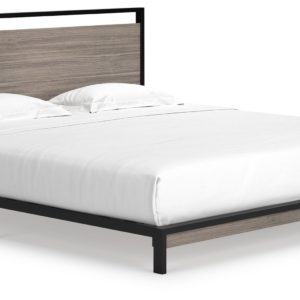 Dontally - Gray / Black - King Platform Bed