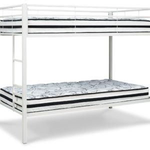 Broshard - White - Twin/twin Metal Bunk Bed