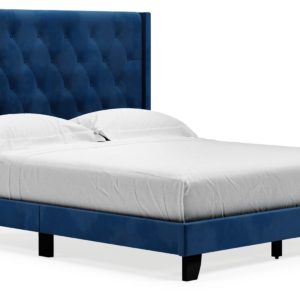 Vintasso - Blue - Queen Uph Hdbd/Ftbd/Roll Slats
