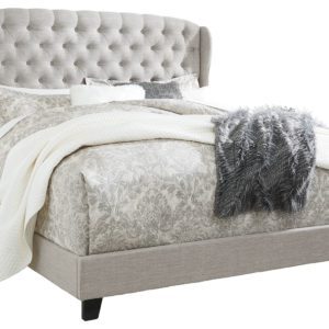 Jerary - Gray - Queen Upholstered Bed - Tufted Headboard