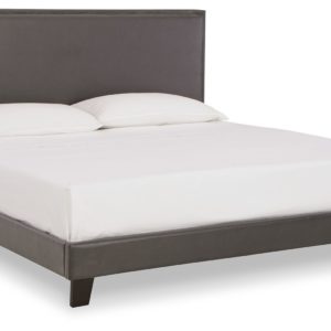 Mesling - Gray - King Upholstered Bed