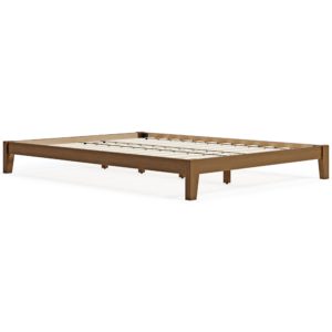 Tannally - Light Brown - Queen Platform Bed