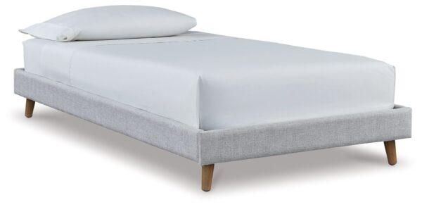 Tannally - Beige - Twin Uph Platform Bed