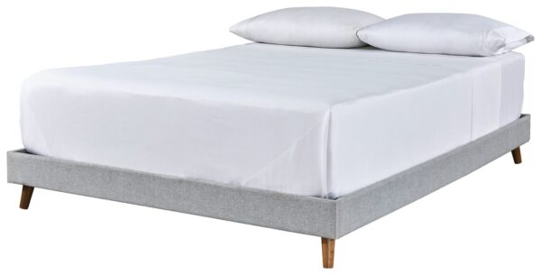 Tannally - Beige - Queen Uph Platform Bed