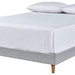 Tannally - Beige - King Uph Platform Bed