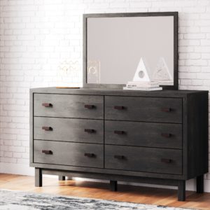 Toretto - Charcoal - Dresser, Mirror