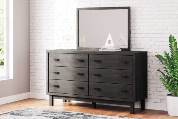 Toretto - Charcoal - Dresser, Mirror