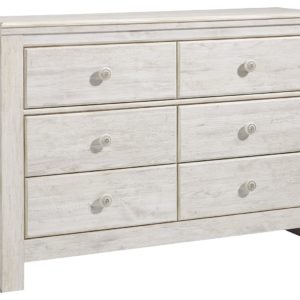 Paxberry - Whitewash - Six Drawer Dresser