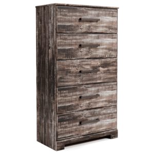 Lynnton - Dark Brown - Five Drawer Chest