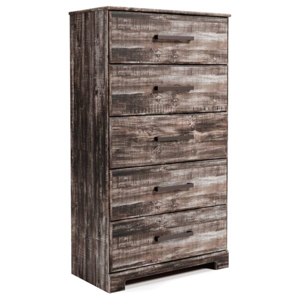 Lynnton - Dark Brown - Five Drawer Chest