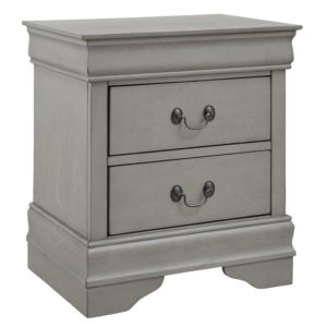 Kordasky - Gray - Two Drawer Night Stand