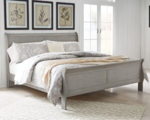 Kordasky - Dark Gray - King Sleigh Bed