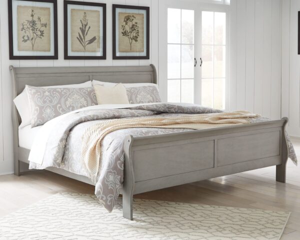 Kordasky - Dark Gray - King Sleigh Bed