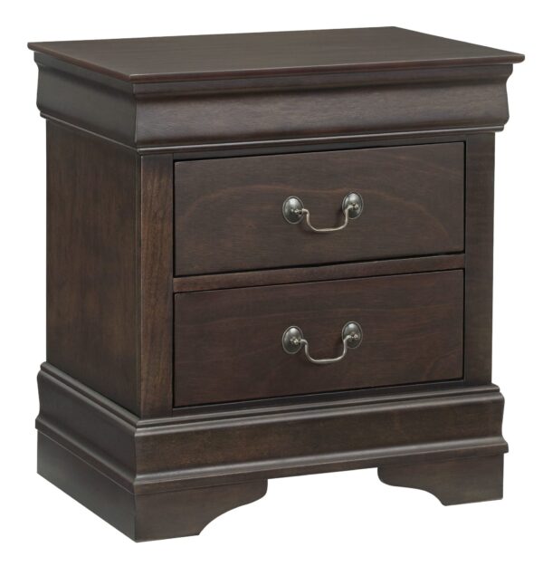 Leewarden - Dark Brown - Two Drawer Night Stand