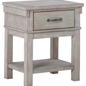 Hollentown - Whitewash - One Drawer Night Stand