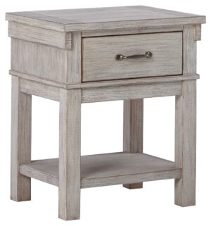 Hollentown - Whitewash - One Drawer Night Stand