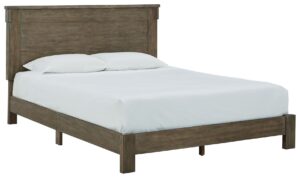Shamryn - Grayish Brown - Queen Panel Bed