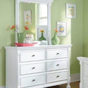 Kaslyn - White - Dresser, Mirror