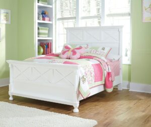 Kaslyn - White - Full Panel Bed