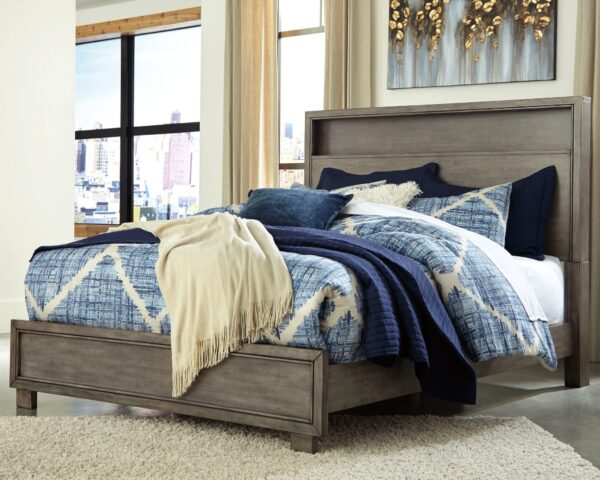 Arnett - Gray - King Bookcase Bed