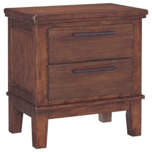 Ralene - Medium Brown - Two Drawer Night Stand