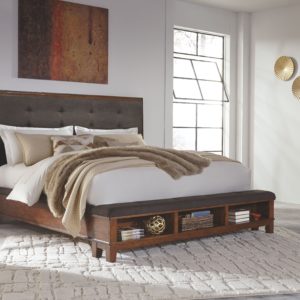 Ralene - Medium Brown - Queen Upholstered Panel Bed
