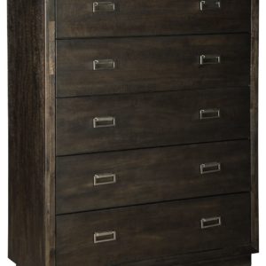 Hyndell - Dark Brown - Five Drawer Chest