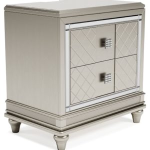Chevanna - Platinum - Two Drawer Night Stand