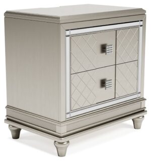 Chevanna - Platinum - Two Drawer Night Stand