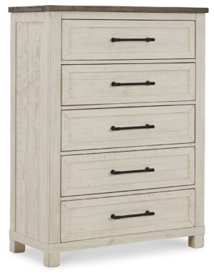 Brewgan - White - Five Drawer Chest