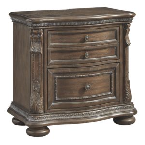Charmond - Brown - Two Drawer Night Stand