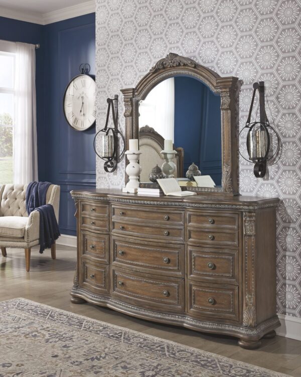 Charmond - Brown - Dresser, Mirror