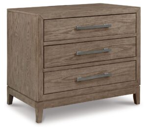 Chrestner - Gray - Three Drawer Night Stand
