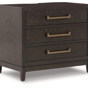Burkhaus - Brown - Three Drawer Night Stand
