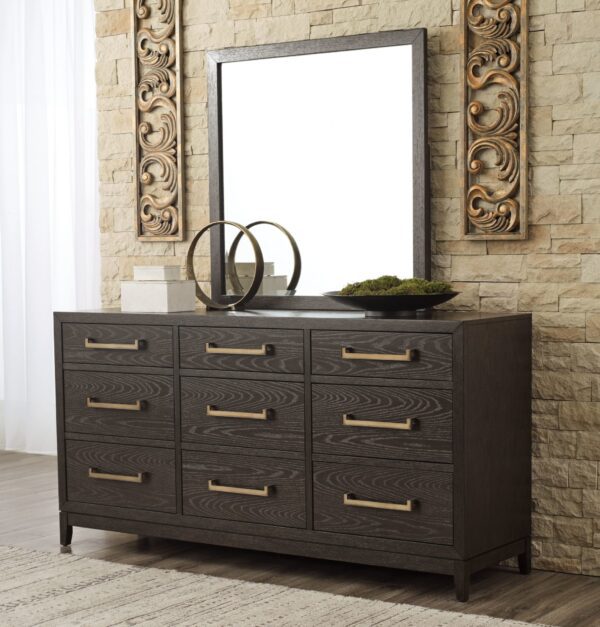 Burkhaus - Brown - Dresser, Mirror