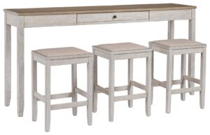 Skempton - White - Rect Drm Counter Tbl Set(Set of 4)