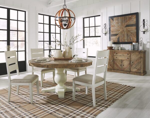 Grindleburg - Light Brown - 6 Pc. - Dining Room Table, 4 Side Chairs