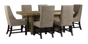 Sommerford - Dark Brown - 7 Pc. - Dining Table, 4 Side Chairs, 2 Arm Chairs