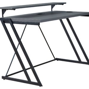 Lynxtyn - Black / Gray - Home Office Desk