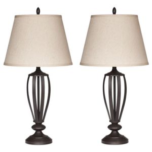 Mildred - Bronze Finish - Metal Table Lamp (Set of 2)