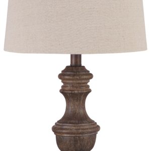 Magaly - Brown - Poly Table Lamp (Set of 2)