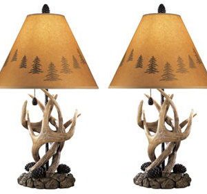 Derek - Brown - Poly Table Lamp (Set of 2)