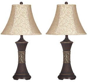 Mariana - Bronze Finish - Poly Table Lamp (Set of 2)