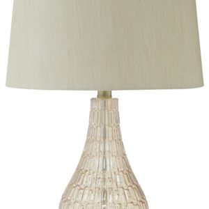 Latoya - Beige - Glass Table Lamp