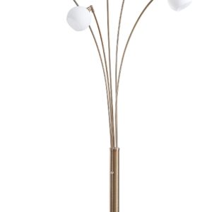 Taliya - Champagne / White - Metal Arc Lamp