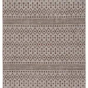 Dubot - Tan / Brown / White - Medium Rug
