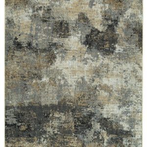 Simburgh - Light Gray / Black - Large Rug
