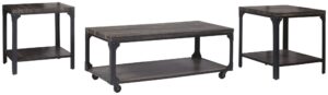 Jandoree - Brown / Black - Occasional Table Set (Set of 3)