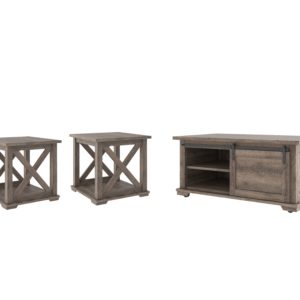 Arlenbry - Gray - 3 Pc. - Coffee Table, 2 End Tables