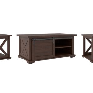 Camiburg - Warm Brown - 3 Pc. - Coffee Table, 2 End Tables